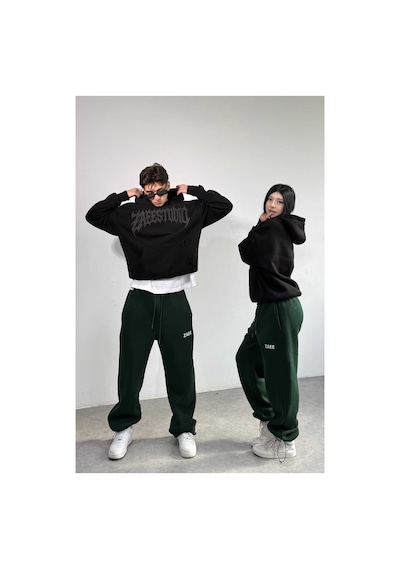 Zaee Zaeestudıo Renge Renk Baskılı Oversize Sweatshirt siyah