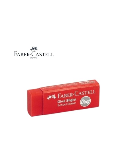 Faber-castell Öğrenci Silgisi Büyük Kauçuk Dikdörtgen Kırmızı