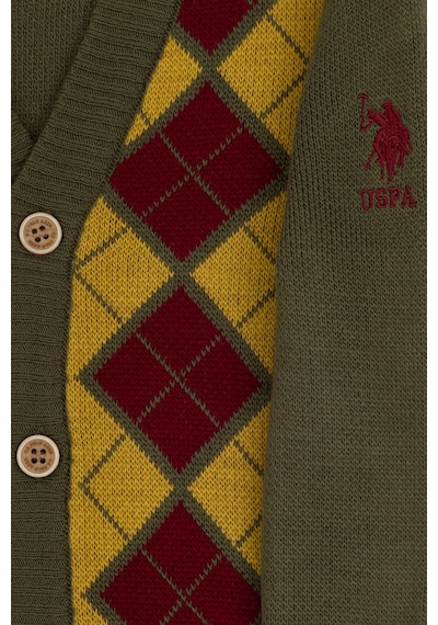 U.s. Polo Assn. Erkek Çocuk Haki Hırka Triko 50315636-vr027 Hakı