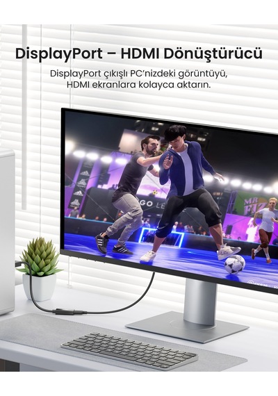 Ugreen Display Port To Hdmı 4k Dönüştürücü Adaptör, 40363