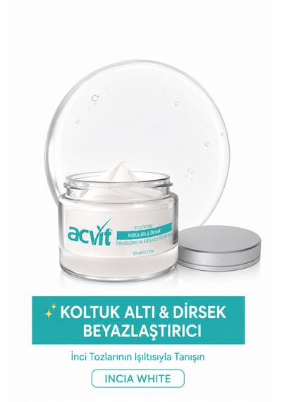 Acvit Koltuk Altı Ve Dirsek Beyazlatıcı ve Koruyucu İnci Krem 50 ML