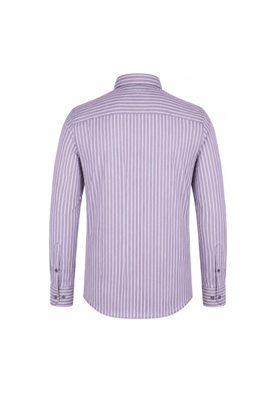 Trender Çizgili Bej Erkek Gömlek 83328