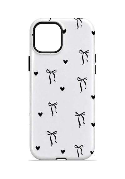 Velvoria Valestra Tiny Bows Hearts Apple iPhone Uyumlu 15 Darbe Korumalı Kılıf Valestra Select - Tiny Bows Hearts