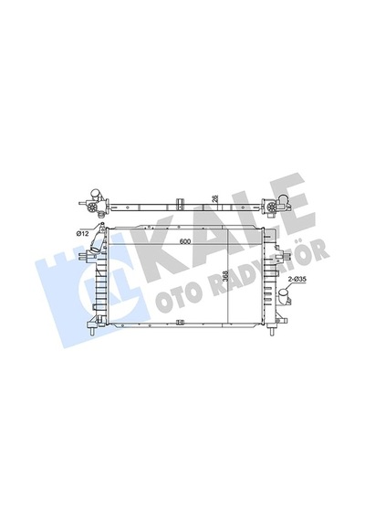 Kale Su Radyatörü Al/pl/brz Opel Astra H 1.3-1.7-1.9 Cdti 04, Zafira 1.7, 1.9 Cdti 05 Kal 371300