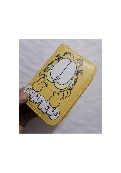 Owlbag Company Owl Bag Sevimli Kedi Garfield Desenli Tasarım Suni Deri Cüzdan Çok Renkli