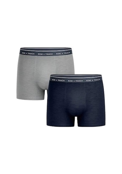 İkikareshop Kom Touch 2 Li Modal Dikişsiz Boxer Çok Renkli