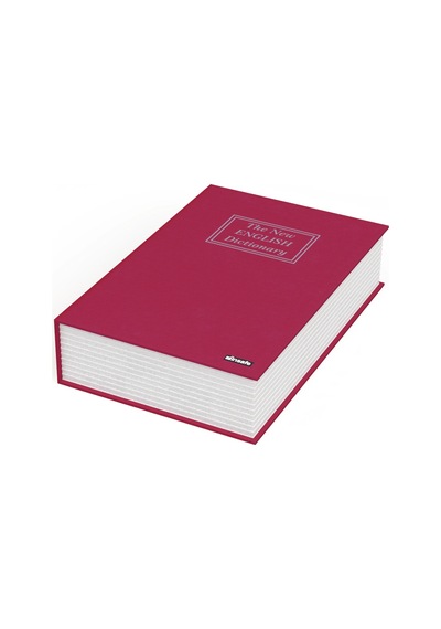 İnsafe Isc802B Orta Boy Para Saklama Kasası Kitap Şeklinde Kırmzı