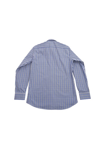 Giant Erkek Uzun Kol Kareli Gömlek - Minimalist Stil Lacivert
