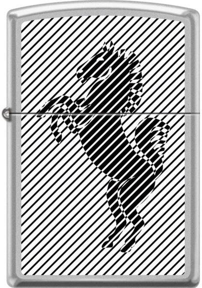 Zippo Çakmak 205-106287 Black Horse With Background