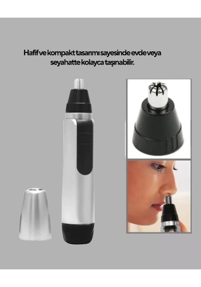 Kişisel Burun Ve Kulak Tıraş Makinesi 3d Kavisli Bıçak Ve Kompakt Tasarım Diğer