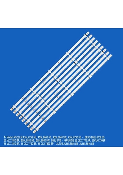 Arçelik Uyumlu A55L 8752 5S,  A55L 8840 5B,  A55L 8840 5W, LED BAR