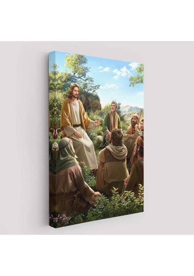 İsa Mesih Havarilerine Ders Veriyor, Hristiyan Hediye Tablosu Jesus Christ -6382