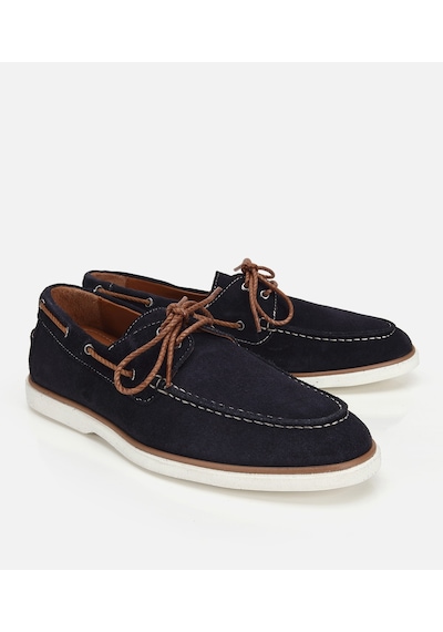 Hotiç Erkek Süet Deri Lacivert Bağcık Detaylı Günlük Loafer 02ayh322730a680 02ayh322730a680