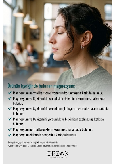 Ocean Magnezyum Complex Bisglisinat - Malat - Sitrat - Taurat & B6 P5p Vitamini 60 Tablet