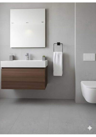 Yapışkanlı Siyah Kare Havluluk Banyo Mutfak Havlu Askılık Siyah Diğer