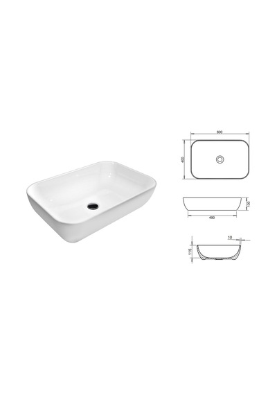 Loft Çanak Lavabo 40x60cm Turavit Diğer