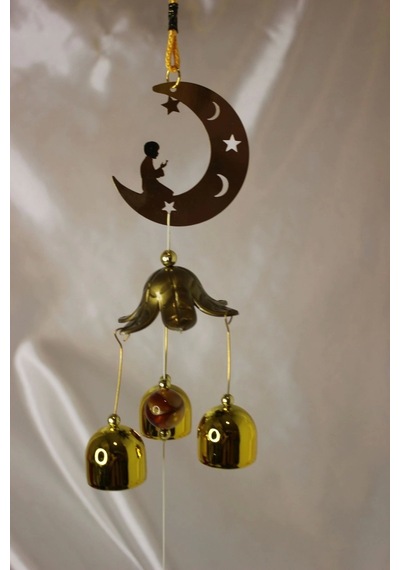 Deprem Zili Çanı Rüzgar Çanı Zili Feng Shui Yin Yang Ay Dede