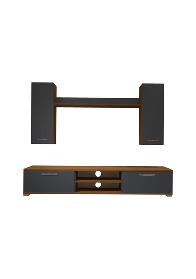 Decoraktiv Eko 5d Mdf Dvd Tv Ünitesi Tv Sehpası Ceviz - Antrasit