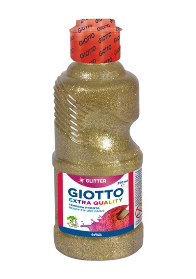 Giotto Glitter Paint Simli Tempera Guaj Boya 250 Ml. Altın