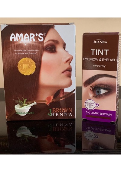 Amars Kına Saç Boyası + Joanna Kaş Kirpik Boyası