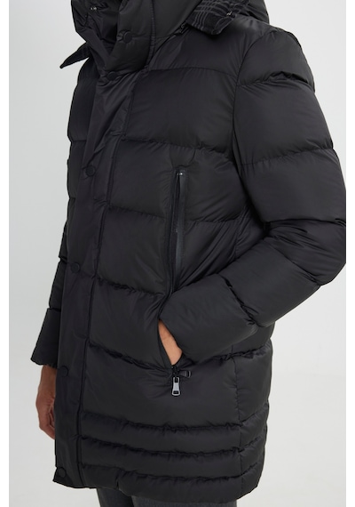 AC&Co / Altınyıldız Classics Erkek Siyah Standart Fit Normal Kesim Çıkma Kapüşonlu Dik Yaka Yan Cepli Kaban Siyah AC&Co / Altınyıldız Classics Erkek Siyah Standart Fit Normal Kesim Çıkma Kapüşonlu Dik Yaka Yan Cepli Kaban Siyah