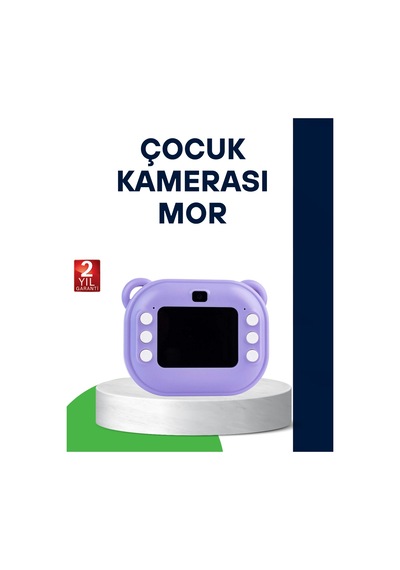 Anında Baskı Özellikli Çocuk Kamerası - Lisinya Mor