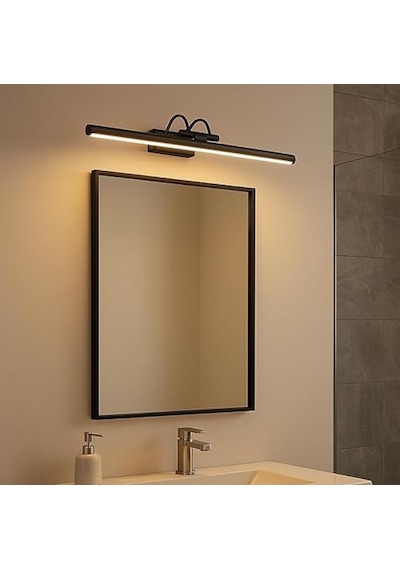 Sarjlı Led Flüt Resim Aplik 6w 3200k Gün Işığı 35cm Duvar Tipi Ayna/tablo Üstü Dekoratif Işık Ip20 Iç Mekan Kullanım Siyah
