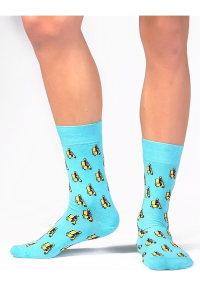 Ozzy Socks Moto Desenli Çorap Çok Renkli