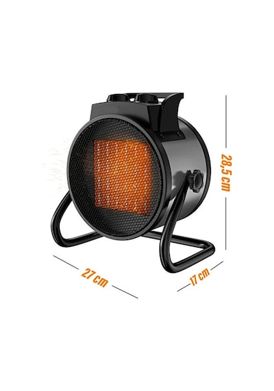 Elektrikli Isıtıcı Fan 3000w Hızlı Isınma 3 Kademeli Ayar Sessiz Ptc Isıtma Teknolojisi