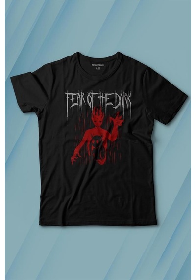 Kendim Seçtim Fear Of The Dark Karanlık Dark Gothic Urban Street Wear Baskılı Tişört Çocuk T-shirt 001