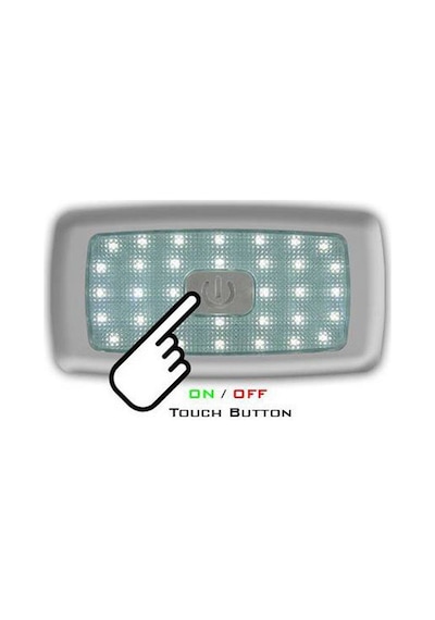 Sanel Led Lamba 12Volt 34 Ledli İç Aydınlatma Dokunmatik Sıcak Be