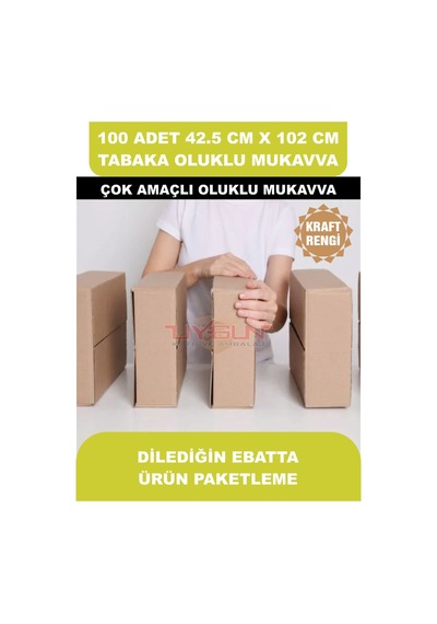 100 Adet 42.5cm X 102cm Baskısız Tabaka Oluklu Mukavva, Çocuk Etkinlik Kartonu, Maket Kartonu, Kargo Kartonu