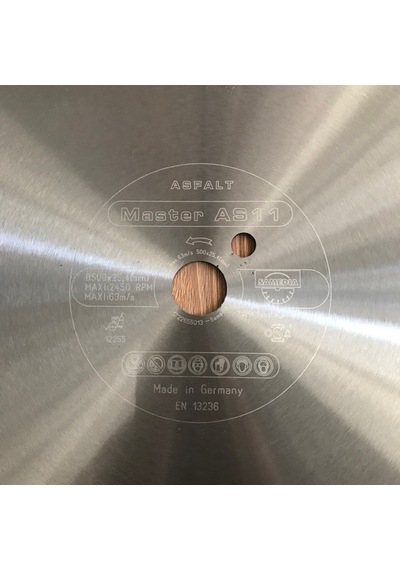 Master 500Mm Asfalt Kesici Testere Bims Beton Kesici Disk Germany