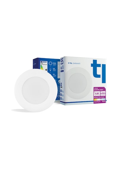 Redeem Plus C10W Downlight, Titreşimsiz, Göz Konforu, 693 Lümen, Beyazı, 5000 Kelvin Beyaz