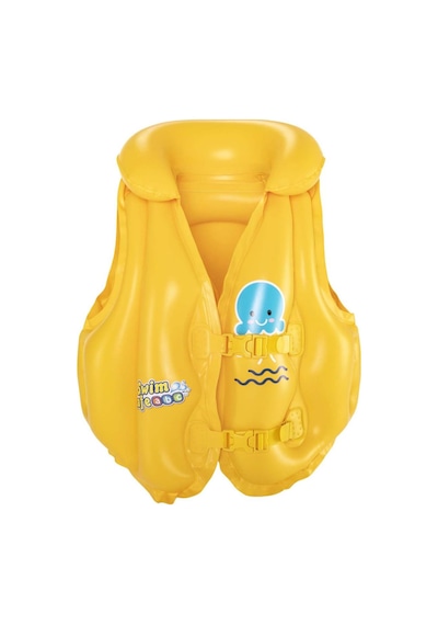 Çocuk 3-6 Yaş Deniz Havuz 51x46 Cm Yüzme Can Yelek 01 Sarı