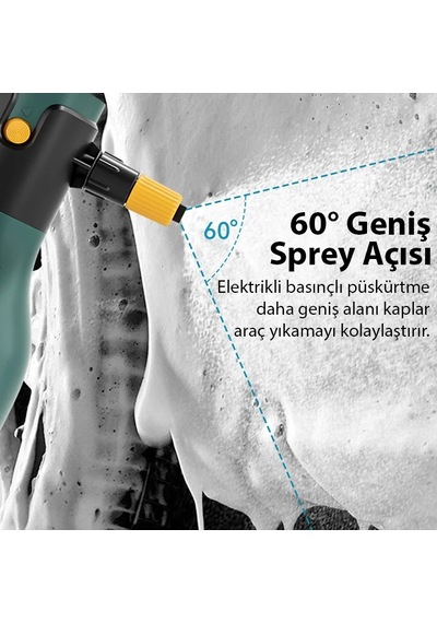 Ally 2l Yüksek Basınçlı Şarjlı Köpük Makinası Oto Yıkama Pompası Köpük Püskürtücü- 5775