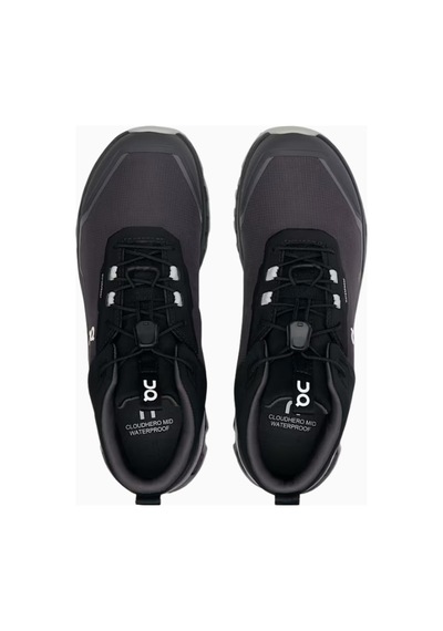 On Cloudhero Mid Waterproof Çocuk Bot 8-15 Yaş Su Geçirmez Outdoor Ayakkabı Siyah