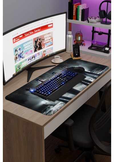 Mafia Kaymaz Dikişli Kauçuk Oyuncu Mousepad V5 - 90x40 Xxl Gaming Mouse Pad Fare Altlığı