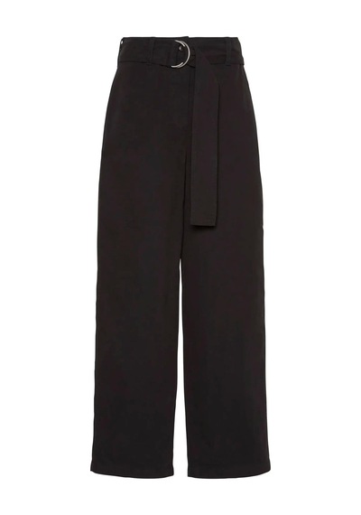 Calvin Klein Cotton Seamed Pant Kadın Siyah Kumaş Pantolon-12568 Siyah