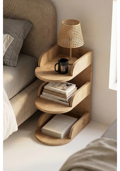 Reyo Falez Komodin Modern Ahşap 3 Katlı Raflı Yan Sehpa Çok Amaçlı Organizer Kitaplık Naturel Natural Reyo Falez Komodin Modern Ahşap 3 Katlı Raflı Yan Sehpa Çok Amaçlı Organizer Kitaplık Naturel Natural