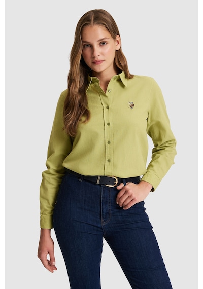 U.s. Polo Assn. Kadın Çağla Gömlek Basic 50320204-vr016 Cagla