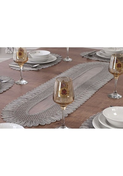 Amerikan Servis Çeyizlik Tek Runner-çeyiz Runner Set, Sehpa Üstü