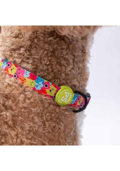 Monsters Canavar Desenli Köpek Boyun Tasması Ayarlanabilir Köpek Tasması Çok Renkli