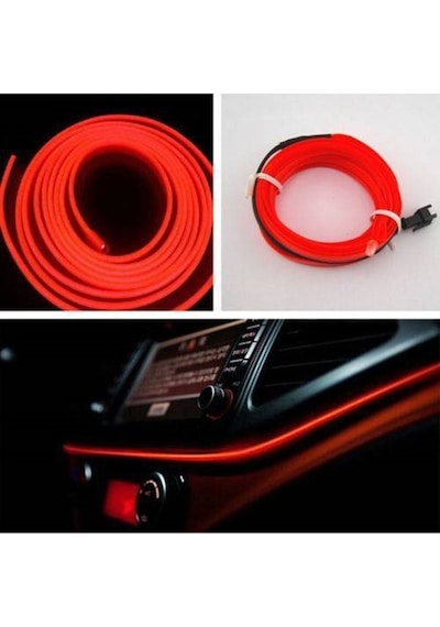 Opel Astra J Sedan Kırmızı 2 Metre Neon Ip Torpido Fitili Oto Şer