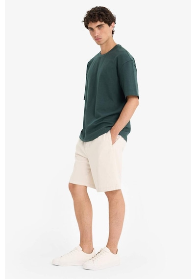 DeFacto Baggy Fit Beli Bağcıklı Bermuda Şort E1047AX25SMGR492