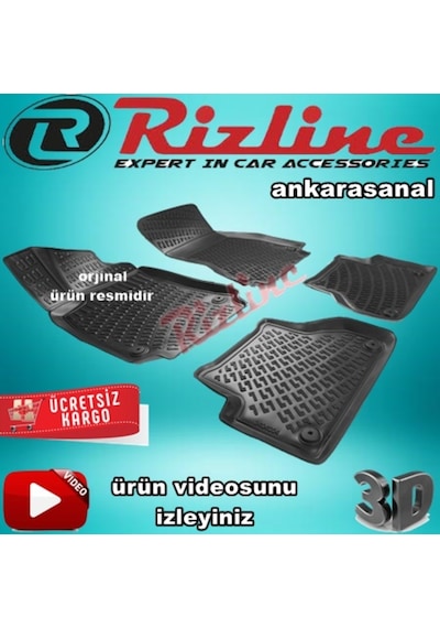 Audi A4 3D Paspas Havuzlu Siyah 2008-2015 Arası 4 Prç N11.18398