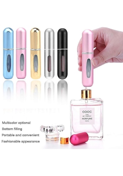 Cep Parfüm Şişesi Çanta İçi Mini Doldurulabilir Seyahat Yedek Parfüm Şişesi 5 Ml