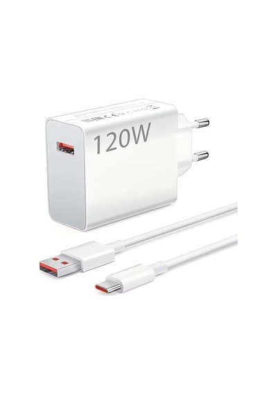 Tr 120 Watt Turbo Hızlı Şarj Aleti Ve Kablo Seti Type-c Girişli Tüm Telefonlarla Uyumlu Şarz Aleti Seti Şarj Baş