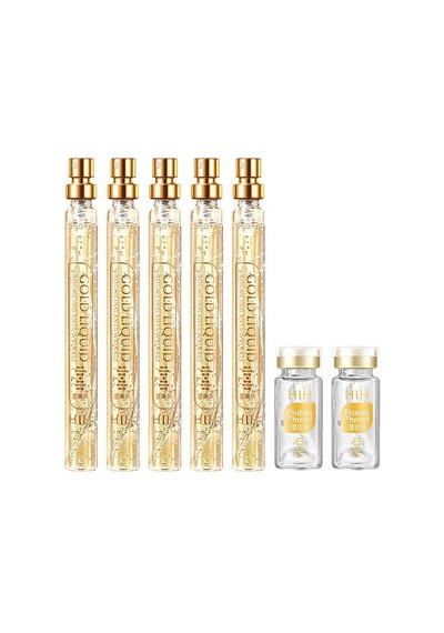 Gold Liquid Kolajen Serum 5 x 15 ML + Kolajen İp 10 CM 40 Adet