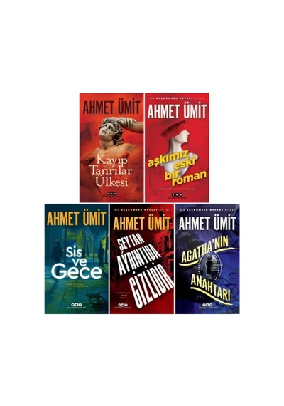 Ahmet Ümit 5 Kitap Set / Kayıp Tanrılar Ülkesi - Aşkımız Eski Bir Roman - Sis Ve Gece